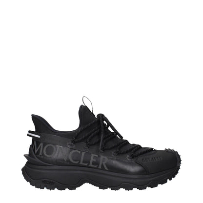 Moncler Black Fabric Athletic Sneakers – EU40/US7 par Moncler | Disponible sur Sandy Store ByNet