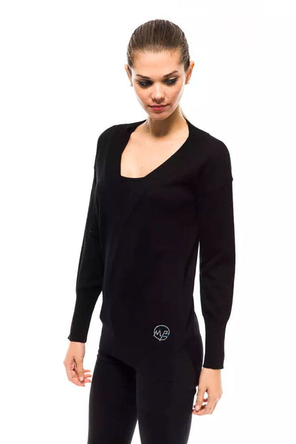 Montana Blu Black Wool Women Sweater - Sandy Store ByNet