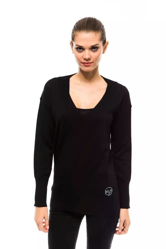 Montana Blu Black Wool Women Sweater - Sandy Store ByNet