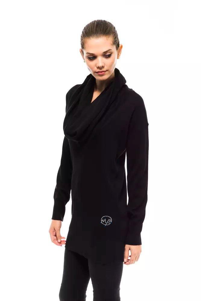 Montana Blu Black Wool Women Sweater - Sandy Store ByNet