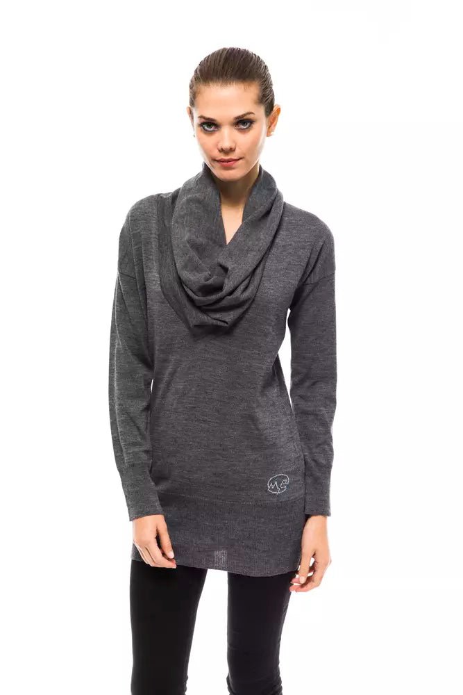 Montana Blu Gray Wool Women Sweater - Sandy Store ByNet