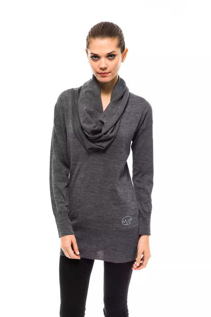 Montana Blu Gray Wool Women Sweater - Sandy Store ByNet