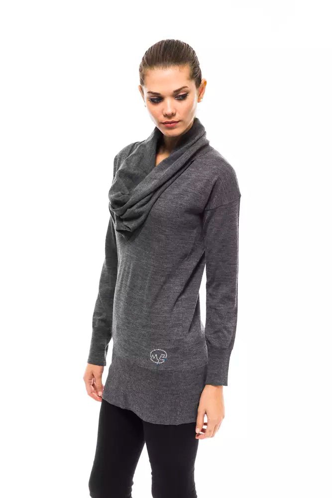 Montana Blu Gray Wool Women Sweater - Sandy Store ByNet