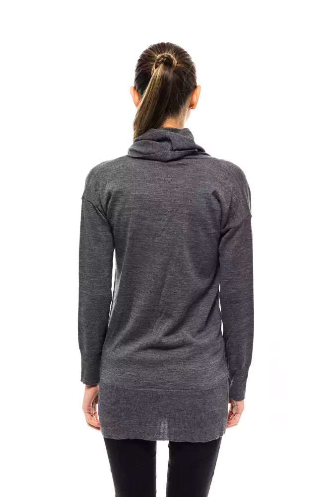 Montana Blu Gray Wool Women Sweater - Sandy Store ByNet