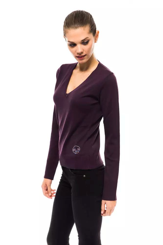 Montana Blu Purple Wool Women Sweater - Sandy Store ByNet