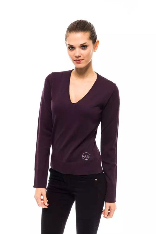 Montana Blu Purple Wool Women Sweater - Sandy Store ByNet