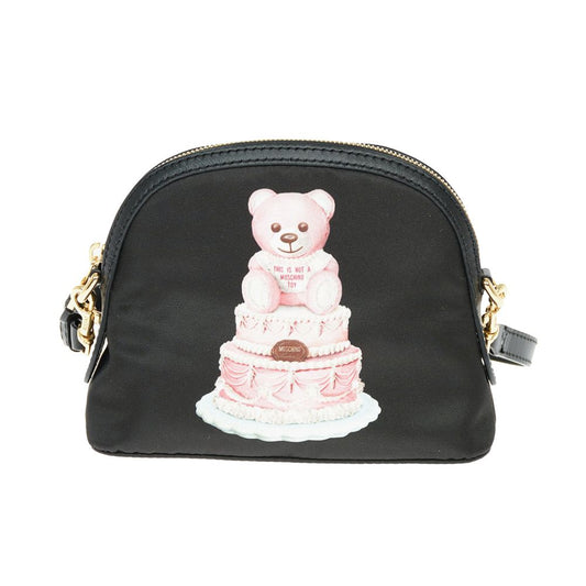 Moschino Couture Chic Teddy Bear Print Clutch with Calfskin Strap - Sandy Store ByNet