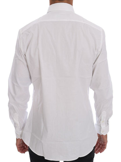 Moschino Elegant White Slim - Fit Cotton Shirt - Sandy Store ByNet