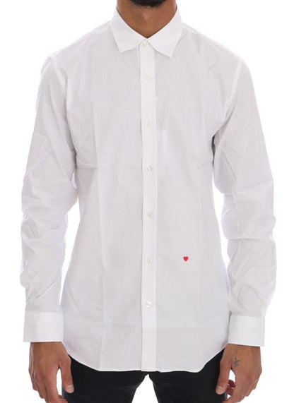 Moschino Elegant White Slim - Fit Cotton Shirt - Sandy Store ByNet