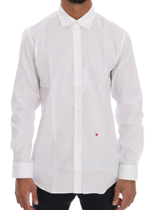 Moschino Elegant White Slim - Fit Cotton Shirt - Sandy Store ByNet