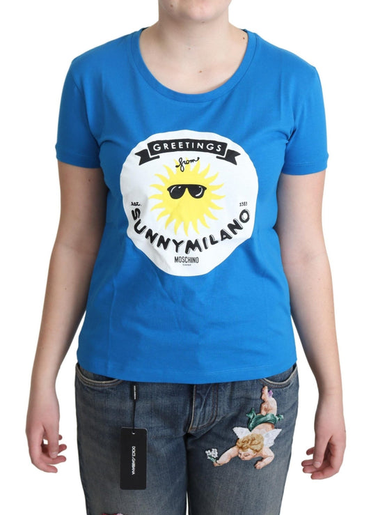 Moschino Sunny Milano Chic Round Neck Tee - Sandy Store ByNet