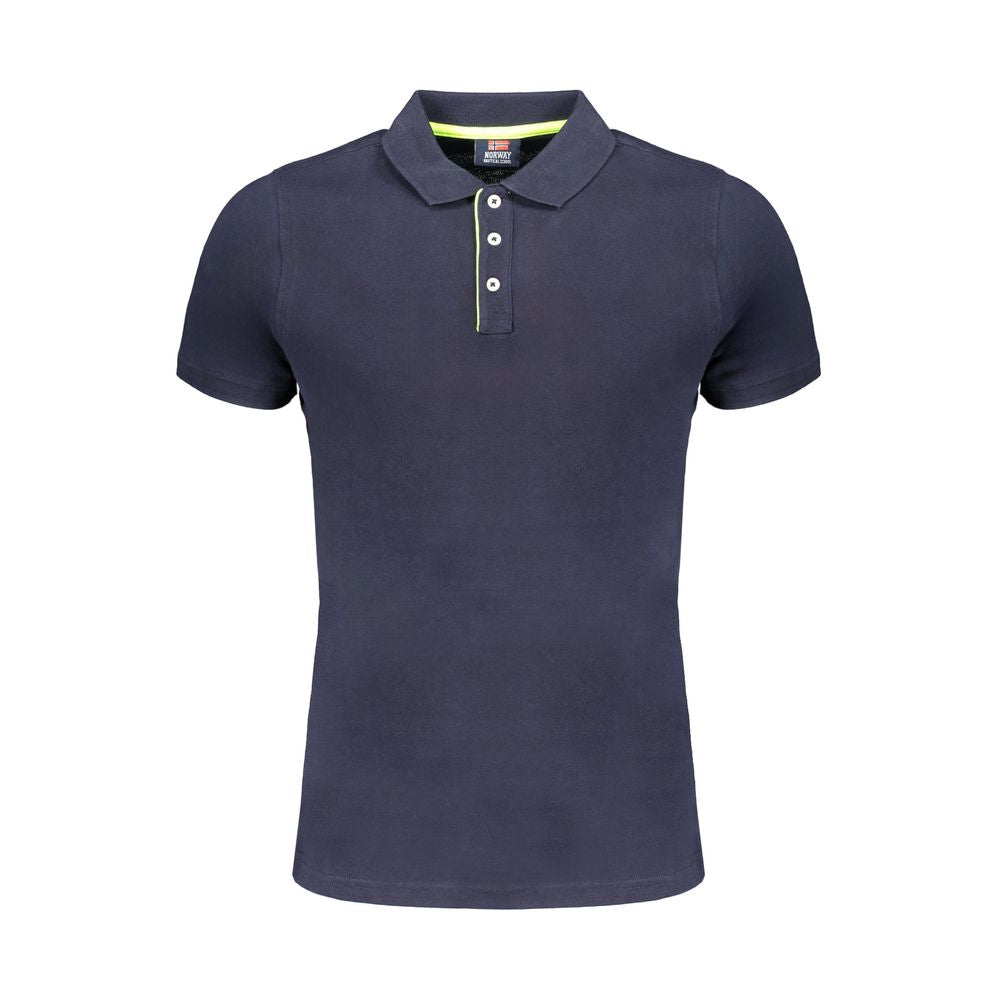 Norway 1963 Blue Cotton Polo Shirt – L par Norway 1963 | Disponible sur Sandy Store ByNet