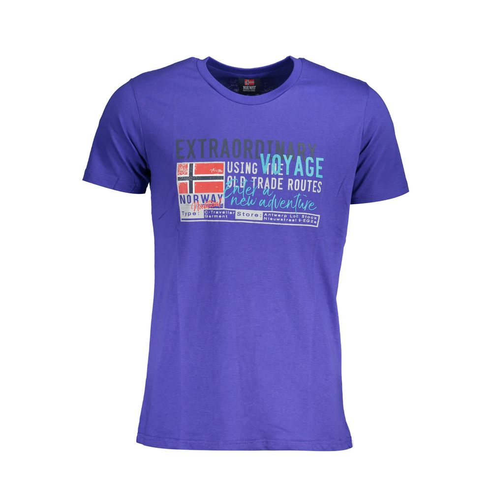 Norway 1963 Blue Cotton T-Shirt - Sandy Store ByNet