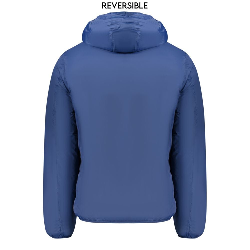 Norway 1963 Blue Polyamide Men's Reversible Jacket - Sandy Store ByNet