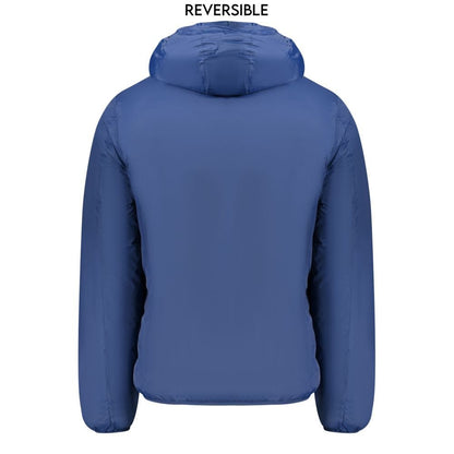 Norway 1963 Blue Polyamide Men's Reversible Jacket - Sandy Store ByNet
