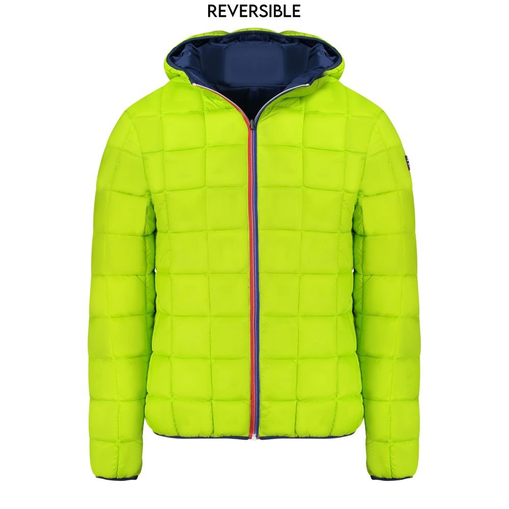 Norway 1963 Blue Polyamide Men's Reversible Jacket - Sandy Store ByNet