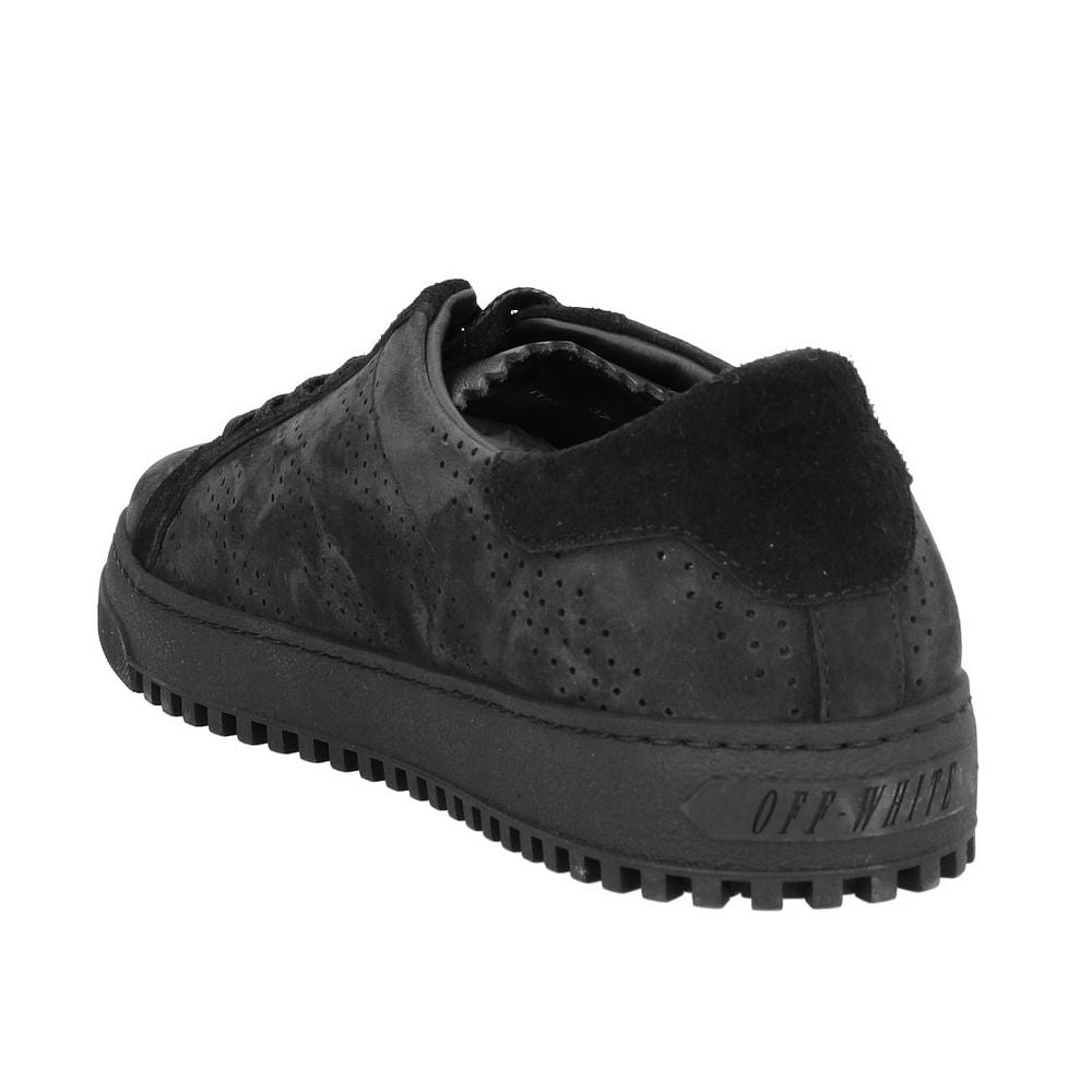 Off - White Black Calfskin Women Sneaker - Sandy Store ByNet