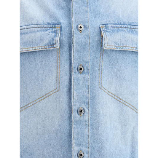 Off - White Fresco denim Shirt - Sandy Store ByNet