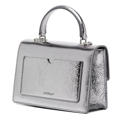 Off - White Gray Leather Crossbody Bag - Sandy Store ByNet