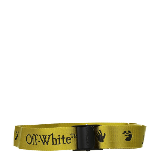 Off - White Yellow Fabric Regular Belts – UNI par Off - White | Disponible sur Sandy Store ByNet