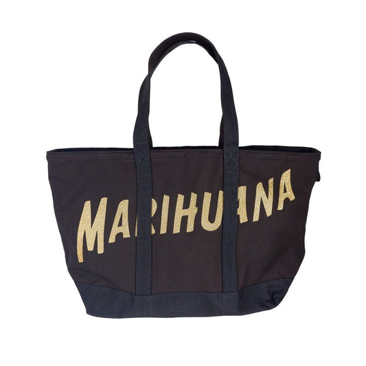 Palm Angels Chic Black Cotton Shoulder Bag - Sandy Store ByNet