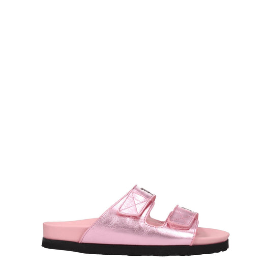 Palm Angels Pink Leather Slippers Sandals – EU36/US6 par Palm Angels | Disponible sur Sandy Store ByNet