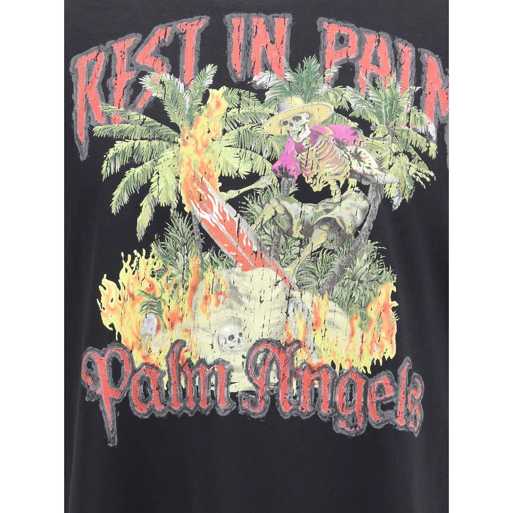 Palm Angels Rest in Palm Cotton T-Shirt – L par Palm Angels | Disponible sur Sandy Store ByNet