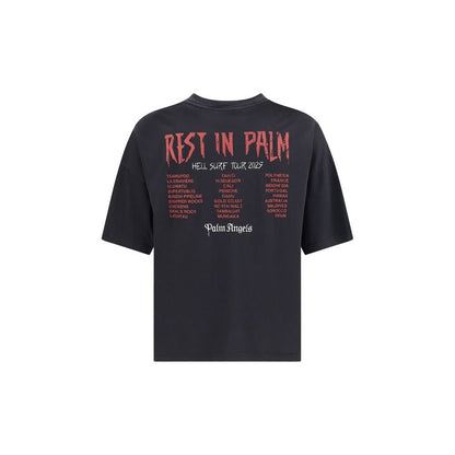 Palm Angels Rest in Palm Cotton T-Shirt – L par Palm Angels | Disponible sur Sandy Store ByNet