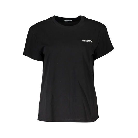 Patrizia Pepe Black Cotton Tops & T-Shirt - Sandy Store ByNet