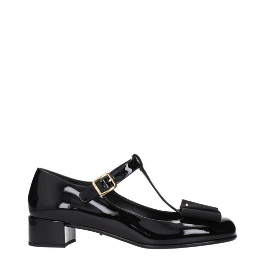 Prada Black Leather Ballet Flats – EU40/US10 par Prada | Disponible sur Sandy Store ByNet