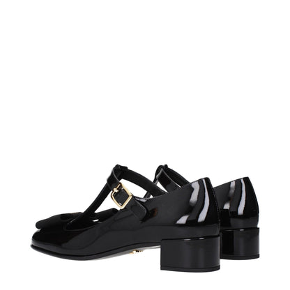 Prada Black Leather Ballet Flats – EU40/US10 par Prada | Disponible sur Sandy Store ByNet