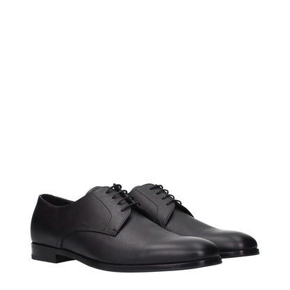 Prada Black Leather Oxfords And Derbies – 7 par Prada | Disponible sur Sandy Store ByNet