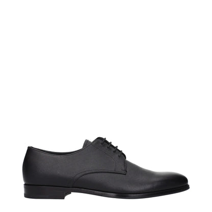 Prada Black Leather Oxfords And Derbies – 7 par Prada | Disponible sur Sandy Store ByNet