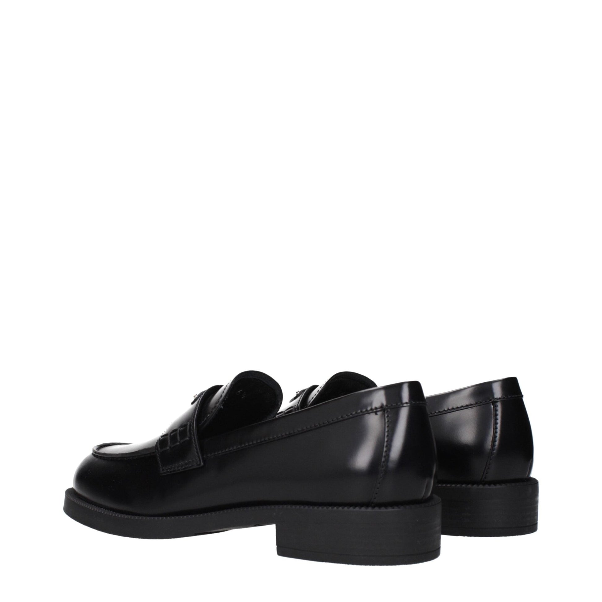 Prada Black Leather Slip - On Loafers – EU36.5/US6.5 par Prada | Disponible sur Sandy Store ByNet
