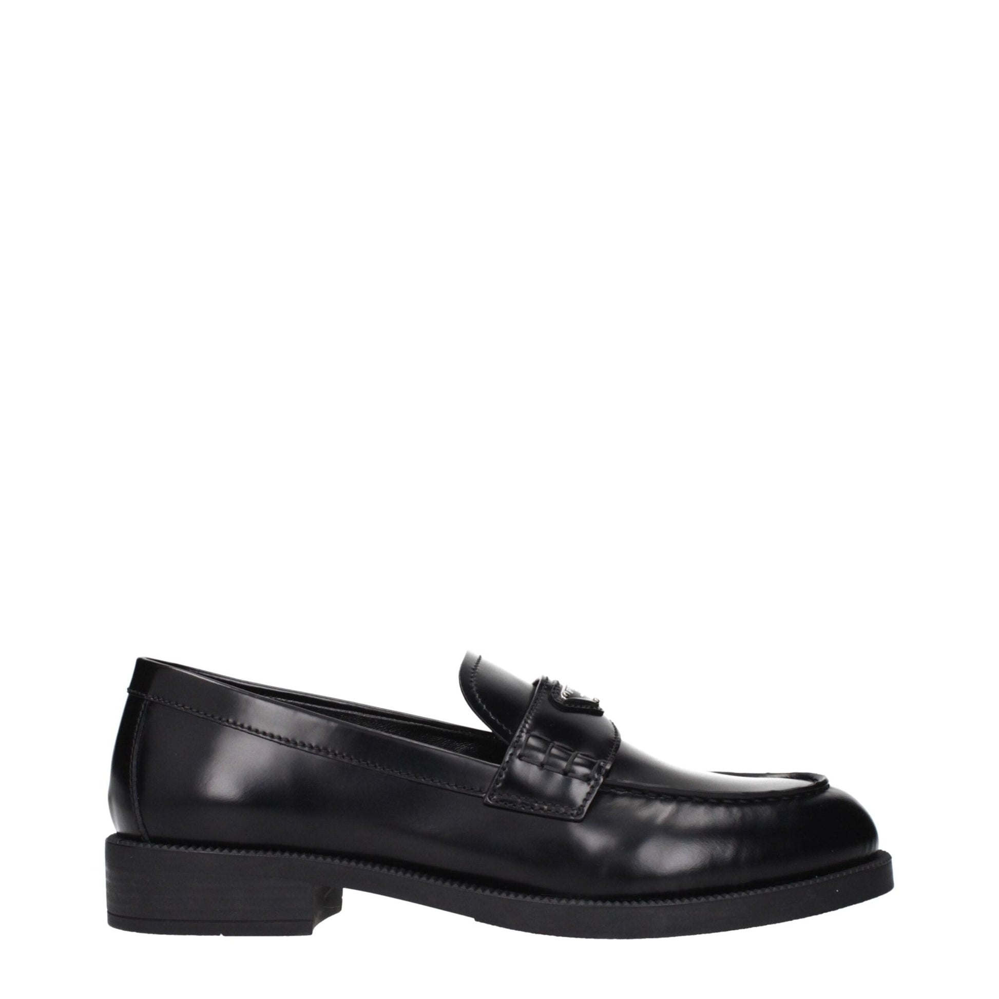 Prada Black Leather Slip - On Loafers – EU36.5/US6.5 par Prada | Disponible sur Sandy Store ByNet