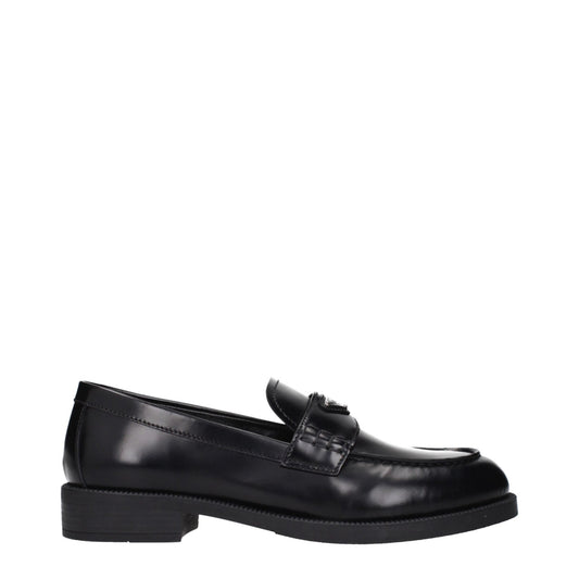 Prada Black Leather Slip - On Loafers – EU36.5/US6.5 par Prada | Disponible sur Sandy Store ByNet
