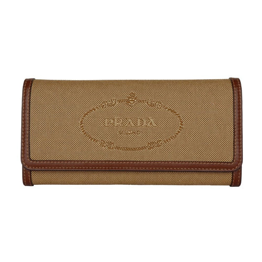 Prada Brown Leather Women Wallet - Sandy Store ByNet