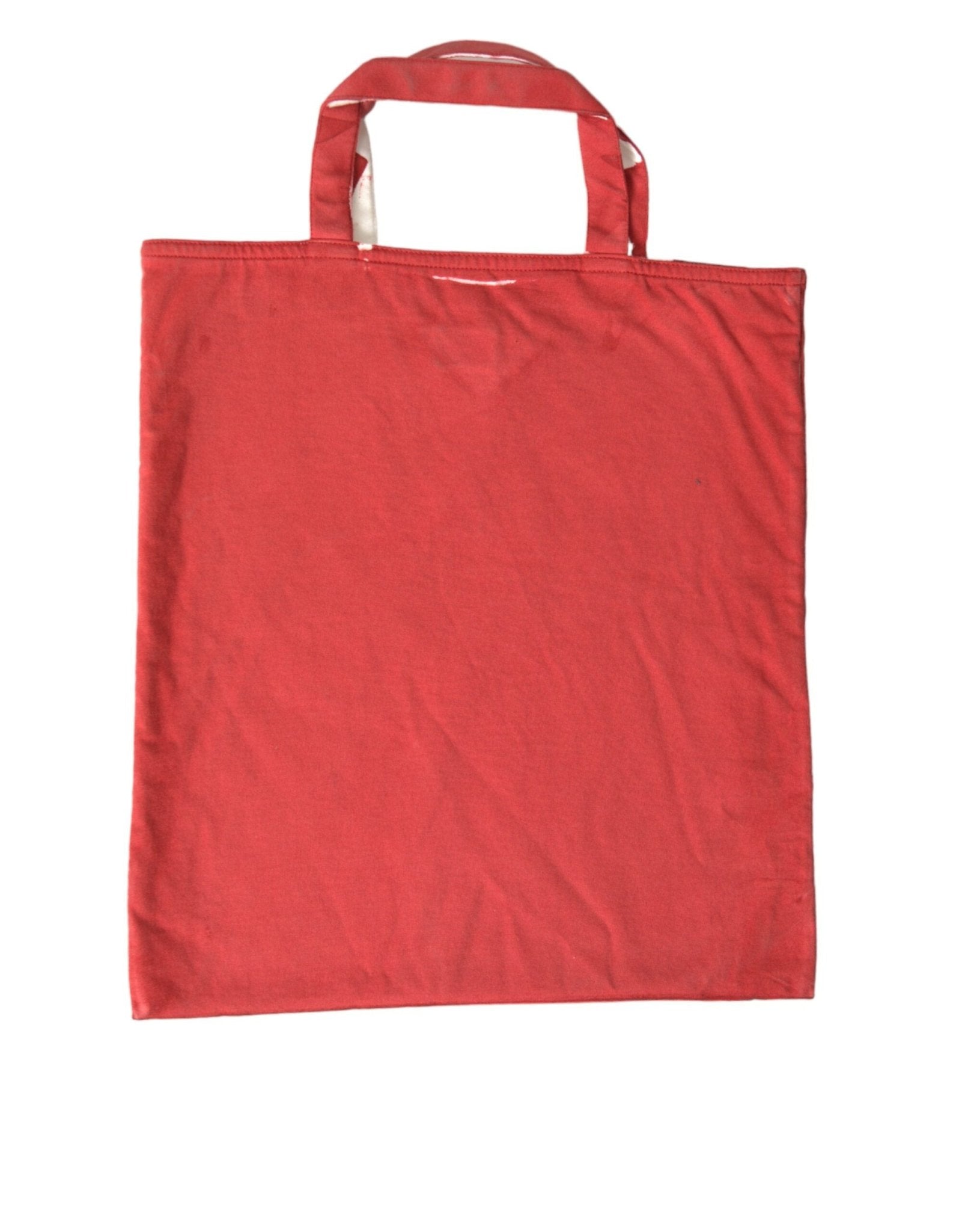 Prada Chic Red and White Fabric Tote Bag - Sandy Store ByNet