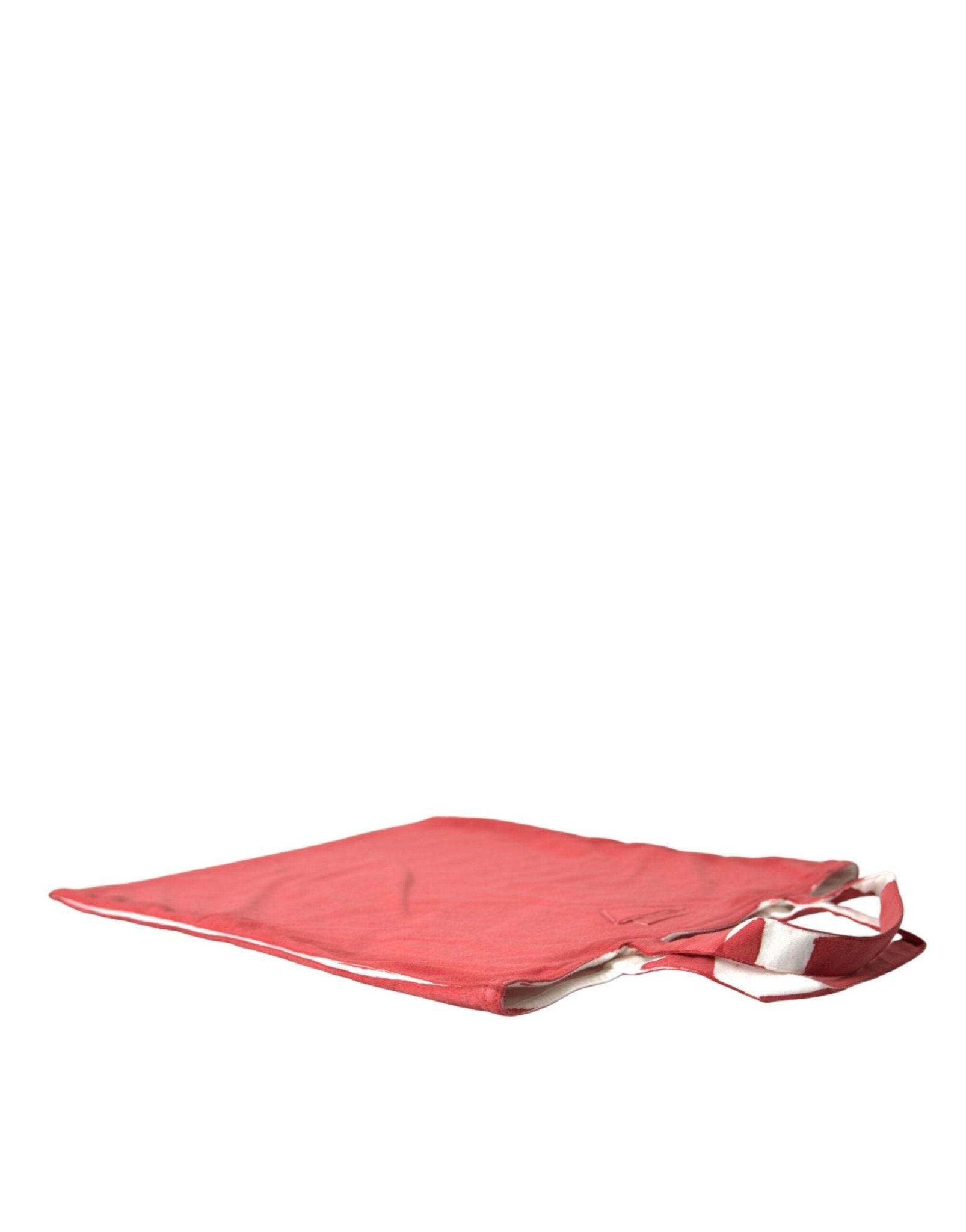 Prada Chic Red and White Fabric Tote Bag - Sandy Store ByNet