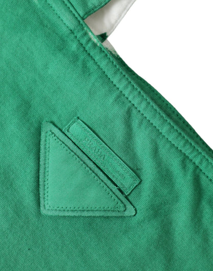 Prada Elegant Green Fabric Tote Bag - Sandy Store ByNet