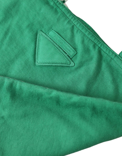 Prada Elegant Green Fabric Tote Bag - Sandy Store ByNet