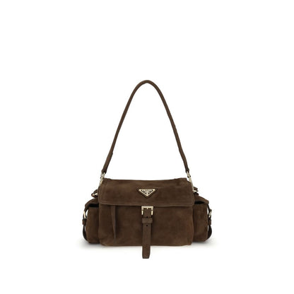 Prada Explore medium Suede Shoulder Bag – par Prada | Disponible sur Sandy Store ByNet