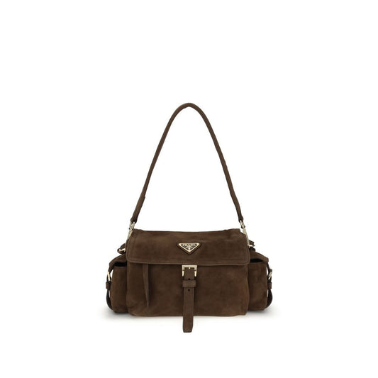Prada Explore medium Suede Shoulder Bag – par Prada | Disponible sur Sandy Store ByNet