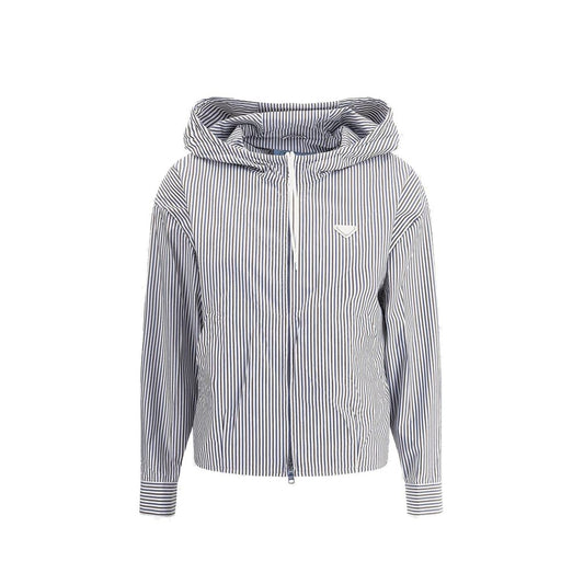 Prada Striped hooded Jacket – 42 par Prada | Disponible sur Sandy Store ByNet