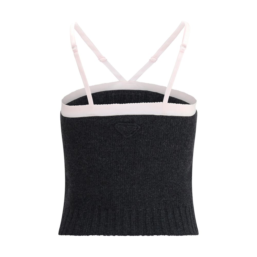 Prada Virgin wool crop Top – IT42 | L par Prada | Disponible sur Sandy Store ByNet