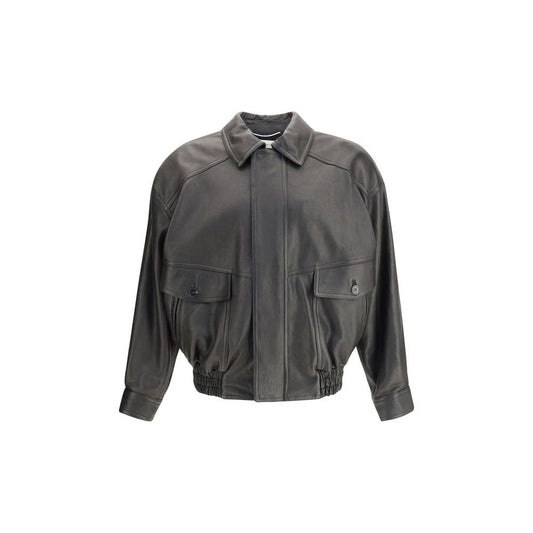 Saint Laurent Balloon Leather Jacket – IT48 | M par Saint Laurent | Disponible sur Sandy Store ByNet