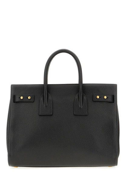 Saint Laurent Black Calf Leather Sac De Jour Handbag - Sandy Store ByNet