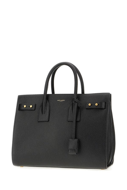 Saint Laurent Black Calf Leather Sac De Jour Handbag - Sandy Store ByNet