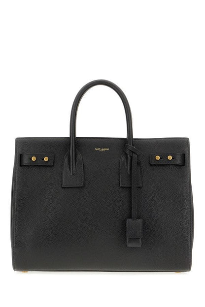 Saint Laurent Black Calf Leather Sac De Jour Handbag - Sandy Store ByNet