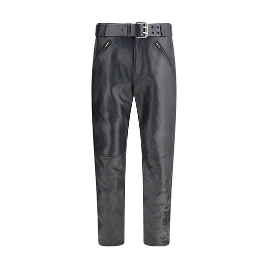 Saint Laurent Hammered leather belted Pants – IT48 | M par Saint Laurent | Disponible sur Sandy Store ByNet